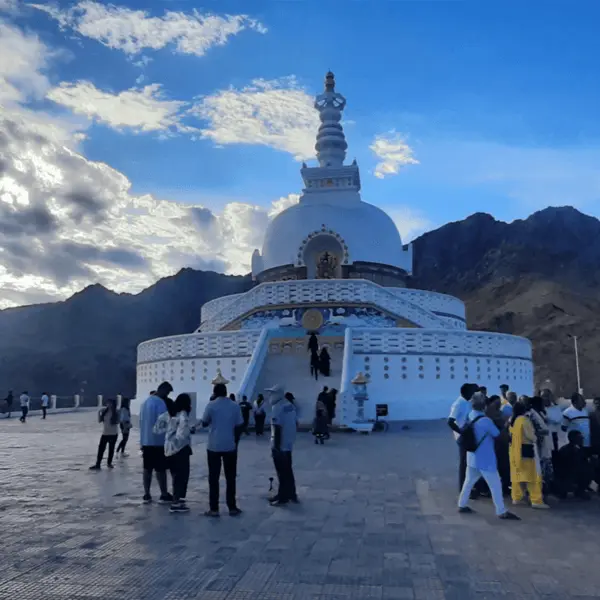 Shanti Stupa - bike tour ladakh